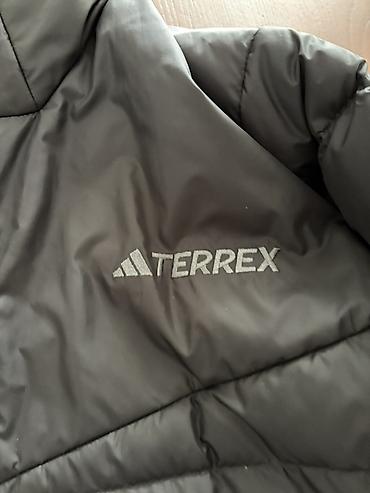 tech flecce: Пуховик с капюшоном adidas Terrex, черный.оригинал брал на скидке за — 2