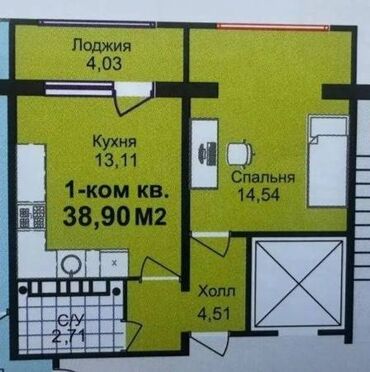 островок в аренду тц: 1 комната, 39 м², Элитка, 4 этаж, ПСО (под самоотделку)