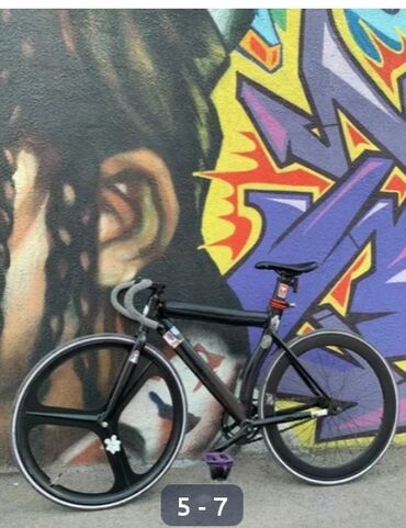 велосипед с фиксированной передачей: Городской велосипед, Рама M (156 - 178 см), Б/у