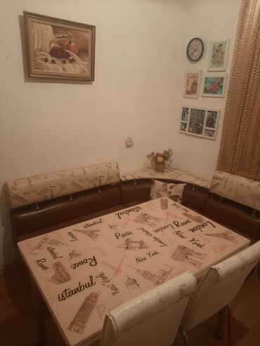 столы стулья: Б/у, Угловой диван, Для кухни, Раскладной, Азербайджан