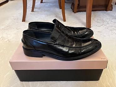 Ayaqqabılar: Məhsul: Kişi klassik loafer ayaqqabıları - Rəng: qara - Model: penny — 1