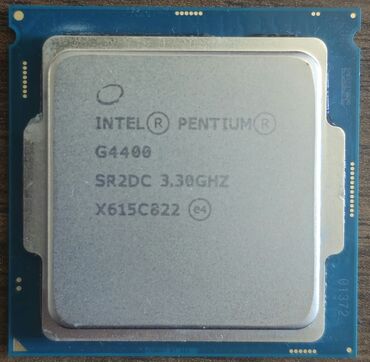 Prosessorlar: Prosessor Intel Pentium G4400, 3-4 GHz, 2 nüvə, İşlənmiş