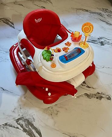 Ходунки, костыли, трости, роллаторы: Uşaq üçün xodunok Baby Hope uşaq gəzdirəni (walker) – qırmızı/ağ — 1