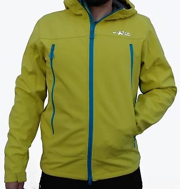 Jakne za prelazni period: Muška outdoor softshell jakna – žuta sa plavim rajsferšlusima - — 14