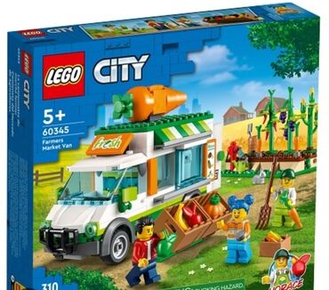 тигруля магазин: Оригинал.Конструктор LEGO City 60345: Фургон для фермерского рынка