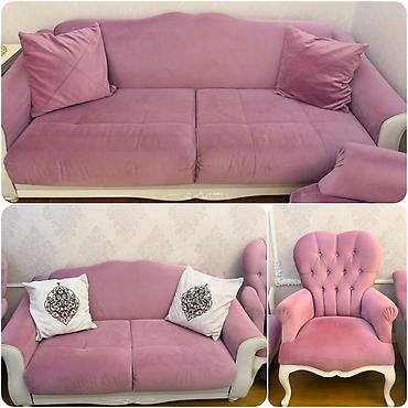 Digər mebel: GuluDest satilir 700 azn.Desde 2 divan+2 kreso daxildir.Unvan — 1