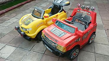 uşaq maşn: Uşaq elektrik avtomobilləri – 2 model birlikdə - Model 1: Qırmızı — 10