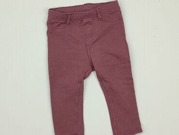 Jeansy: Spodnie jeansowe, H&M, 9-12 m, 74-80 cm, stan - Dobry