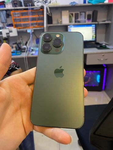 iphone se3: IPhone 13 Pro, 256 GB, Alpine Green, Face ID