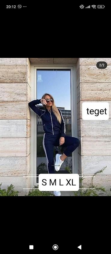 Gornji i donji deo: Komplet trenerka mokra likra 3000dinara ❤️ — 14