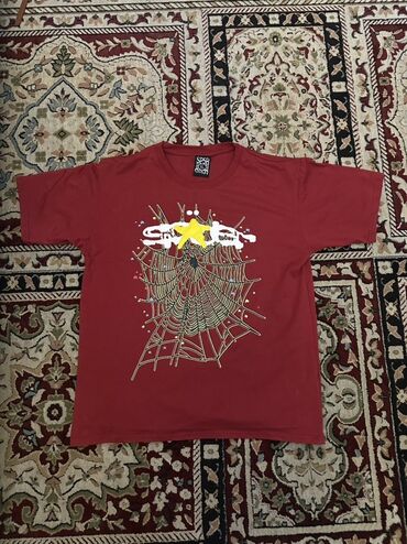 продаю спортивные костюмы: Sp5der t shirt by young thug - на рост 180-185 - Цвет: бордовый. -