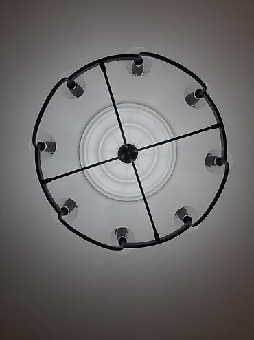 antik şamdan: Çılçıraq, 8 lampa, Metal — 3