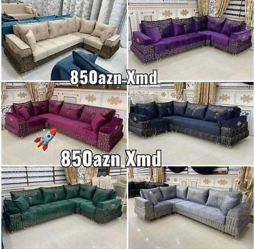 Divan və kreslo dəstləri: Yeni, Künc divan, Divan, Bazalı — 1