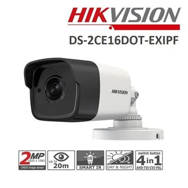 hikvision camera qiymetleri: DS-2CE16D0T-EXIPF 2 MP Fixed Mini Bullet Camera High quality imaging