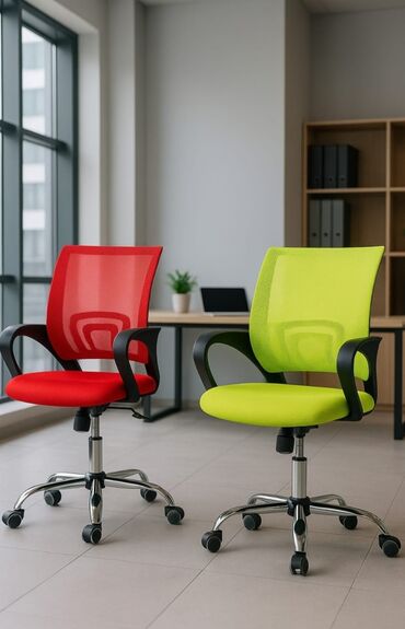 Digər ofis mebeli: Təkərli, Qolları tənzimlənmir, Parça