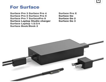 Noutbuklar üçün adapterlər: Microsoft Surface adapter amerikadan almisam