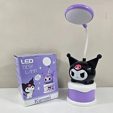 Oyuncaqlar: Kuromi temalı LED masa lampası və gecə işığı - Şirin Kuromi fiqurlu — 4