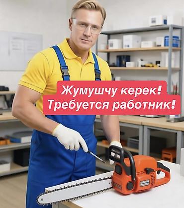 мэрия вакансии: Вакансия: Инструменттерди ижарага берүү боюнча кызматкер керек! Жашы — 1