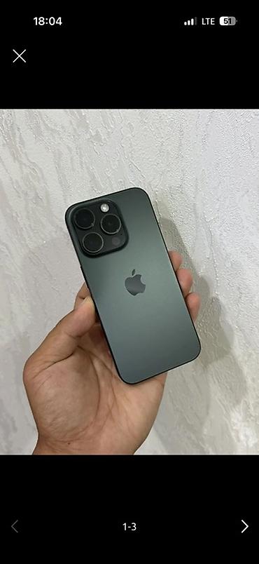 IPhone 15 Pro, Б/у, 256 ГБ, Черный, Защитное стекло, Чехол, 83 %