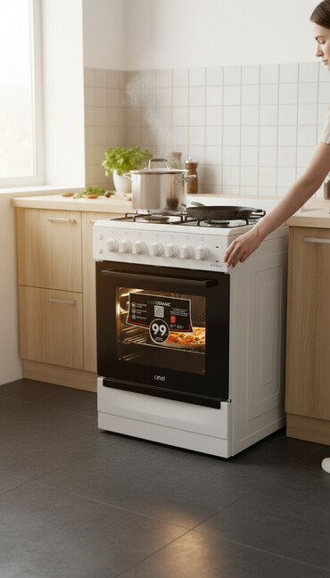 Кухонные плиты и варочные поверхности: Artel, Газовая, Механическое, Напольная, Б/у, Полная оплата — 13