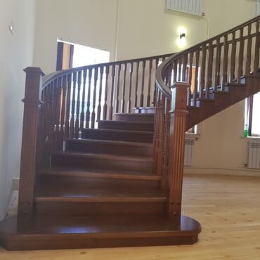 Обшивка лестниц: Изготовление лестниц на заказ город Ош — 30
