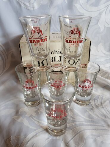 Čaše: Casice nove orig.Bauer za zestoko pice vintaz. italijanske. Puno na lalafo.rs — 1 Čaše: Casice nove orig.Bauer za zestoko pice vintaz. italijanske. Puno — 1