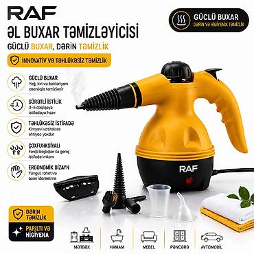 №: 2318 Məhsulun adı: Buxar təmizləyici RAF R.1028, sarı Brend: RAF
