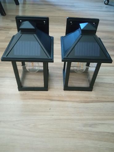 fenjeri za terasu: Solarne zidne lampe sa senzorom pokreta – set od 2 komada - Napajanje — 5
