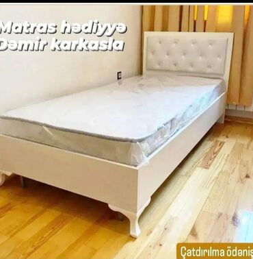 Çarpayılar: Yeni, Təknəfərlik çarpayı, Bazalı, Matras ilə, Siyirməli, Azərbaycan — 9