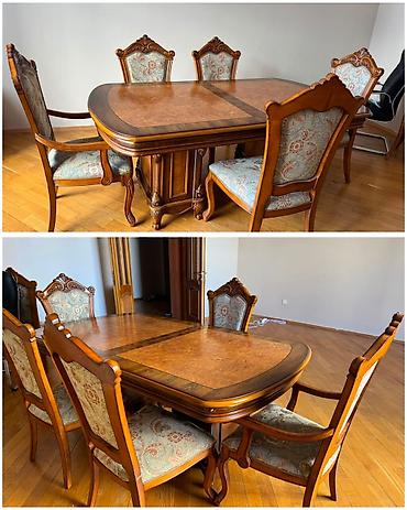Malaziya istehsalı masa dəsti – 400₼ - 6 oturacaqdan ibarət (4 adi, 2