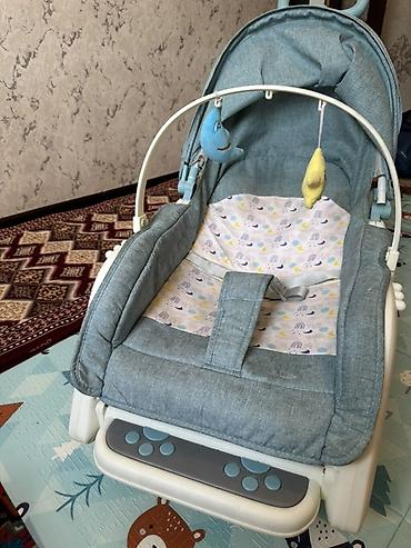 baby hug: Детский шезлонг, Б/у, Качалка, цвет - Голубой — 6