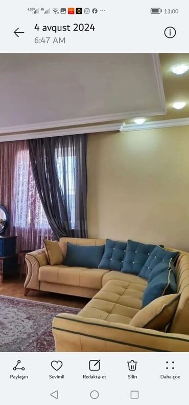 Rəflər: Künc divan, İşlənmiş, Açılmayan, Bazasız, Parça, Çatdırılma yoxdur