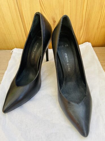 женские кожаные туфли размер 35: Туфли 38, цвет - Черный