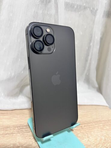 Apple iPhone: IPhone 13 Pro Max, Б/у, 256 ГБ, Графит, Защитное стекло, 86 %