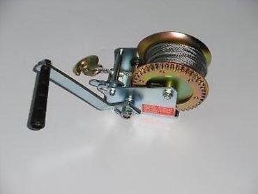 Dizalice: Ručni vitlo sa sajlom i kukom - Tip: mehaničko ručno vitlo sa — 10