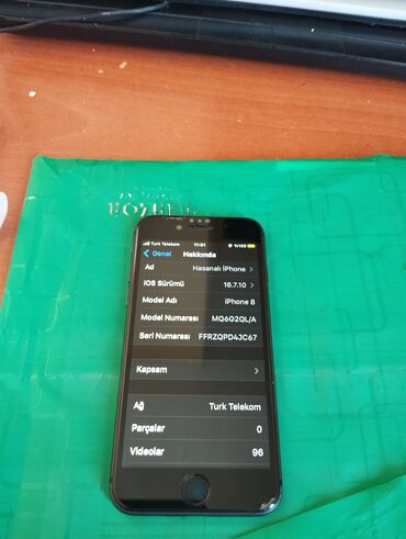 Apple iPhone: IPhone 8, 64 GB, Qara, Barmaq izi — 10