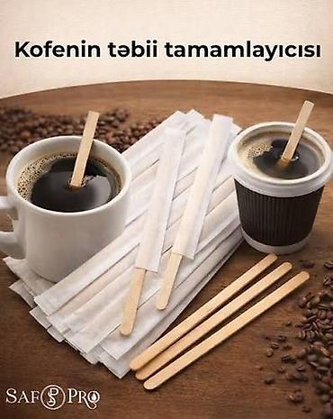 kofe karavan: Kofe qarışdırıcı kağızlı (250 ədədli) – 10 AZN (+əlavə sifarişlər — 1