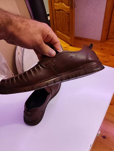 smok pen: Kişi mokasinləri – qəhvəyi rəng - Model: slip-on mokasin, klassik — 4