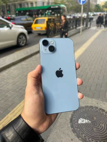 ayfon 8 plus: IPhone 14 Plus, 128 GB, Pacific Blue, Zəmanət, Face ID