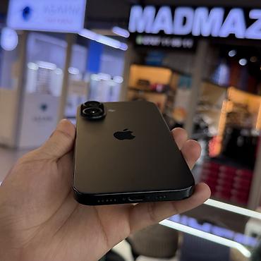 iphone 6a: IPhone 16, Б/у, 256 ГБ, Черный, Чехол, 93 % — 8