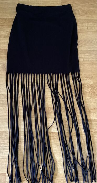 kožna pencil suknja: M (EU 38), Midi, color - Black