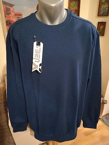 ivko sweaters: Novi muski pamucni duks Benx u velikom broju Plavi 5XL. Novopazarski — 1