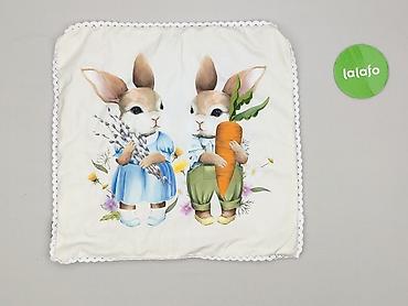 kuferek pepco: Poszewka dekoracyjna Home&You 45x45 cm - Wzór: urocze króliczki – — 3