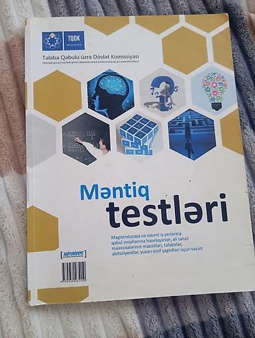Testlər: Məhsul: “Məntiq testləri” kitabı Nəşriyyat/başlıqda qeyd: Tələbə — 1