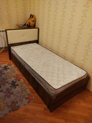 taxta çarpayı: Новый, Односпальная кровать, Без подьемного механизма, С матрасом, С выдвижными ящиками, Азербайджан