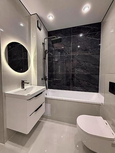 покраска квартир: 2 комнаты, 54 м², Кок-Жар ж/м Элитка, 4 этаж, Дизайнерский ремонт — 10