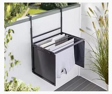 Baštenski nameštaj: Belavi balkon sto sa sušilicom za veš - Multifunkcionalni sklopivi — 3