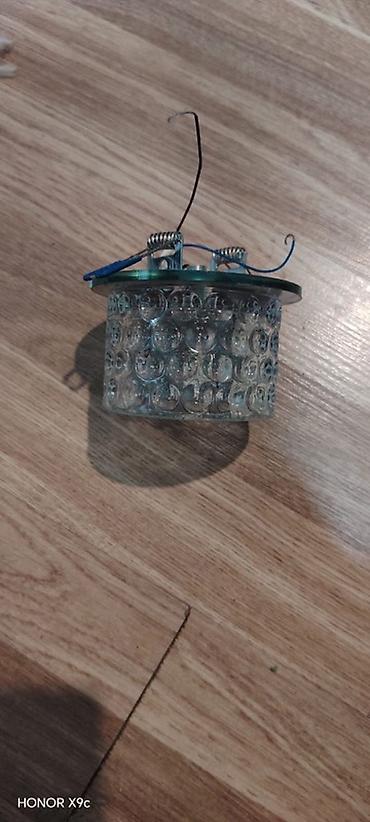 salon lampa: Şüşə korpuslu tavan spotu (gömme tip) - Material: qalın, şəffaf — 2