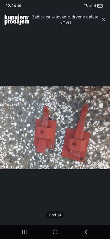 Stege: Žabice za šalovanje – držači za drvene oplate Zabice za salovanje — 1