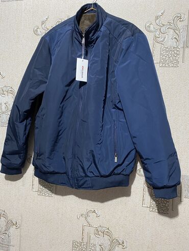 дубленка мужская зимняя: Куртка 4XL (EU 48), цвет - Синий